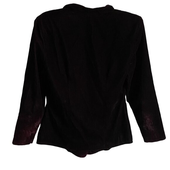 La Belle Black Long Sleeve Button Down Jacket Blazer Size 13 - Picture 8 of 12